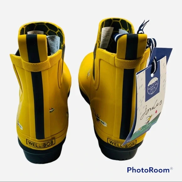 NWOT "Bees" ankle wellibobs  rain boots various szs - Picture 7 of 9